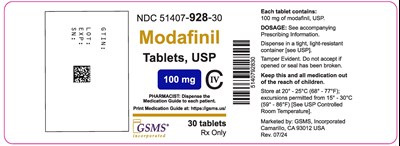 51407-928-30ol (Modafinil 100 mg)